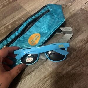 High noon vodka seltzer branded belt bag and sunnies sun glasses UV protection